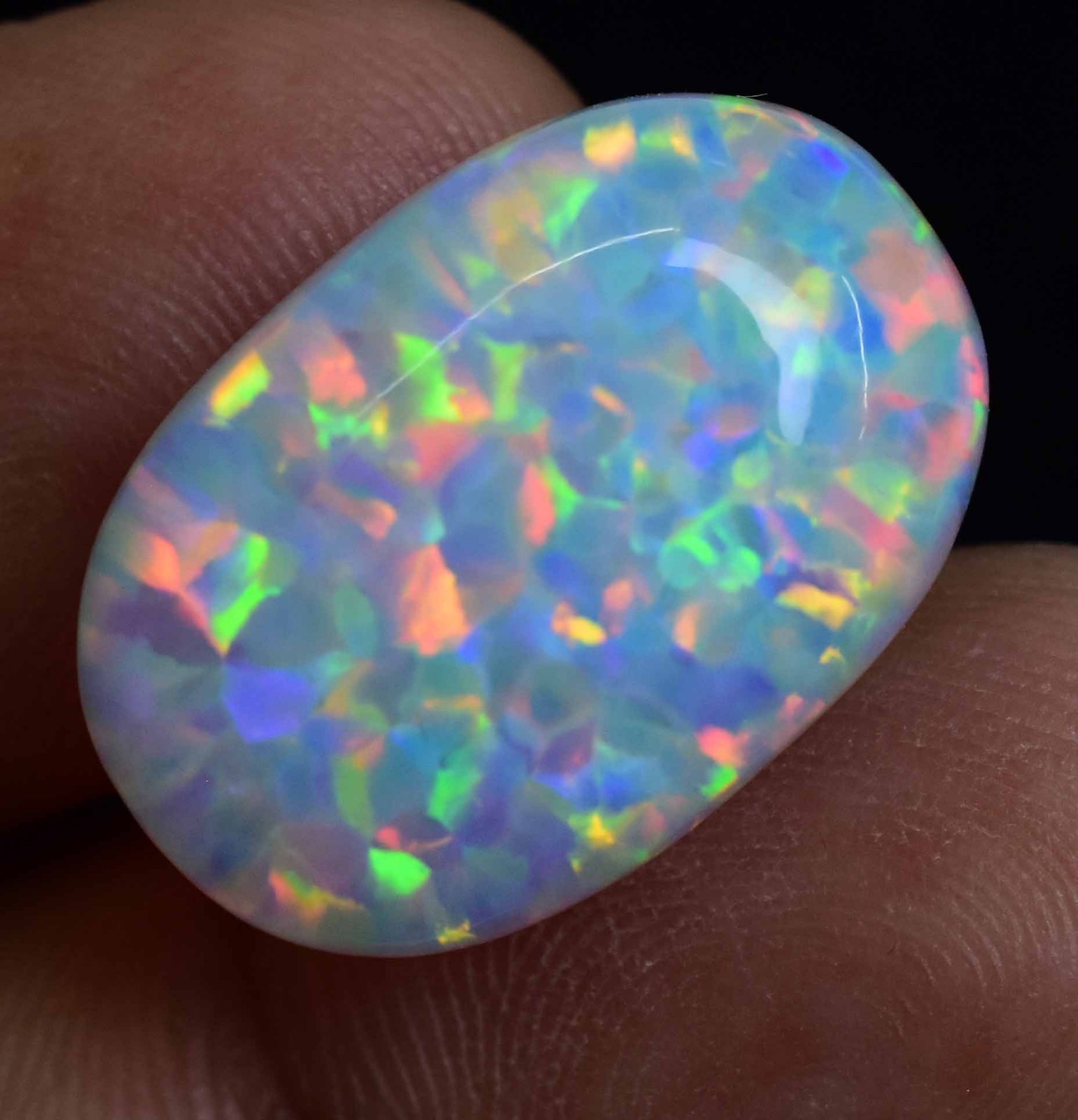 Natural Ethiopian Fire Opal 13.40 CT Certified Play Of Color Untreated Gemstone