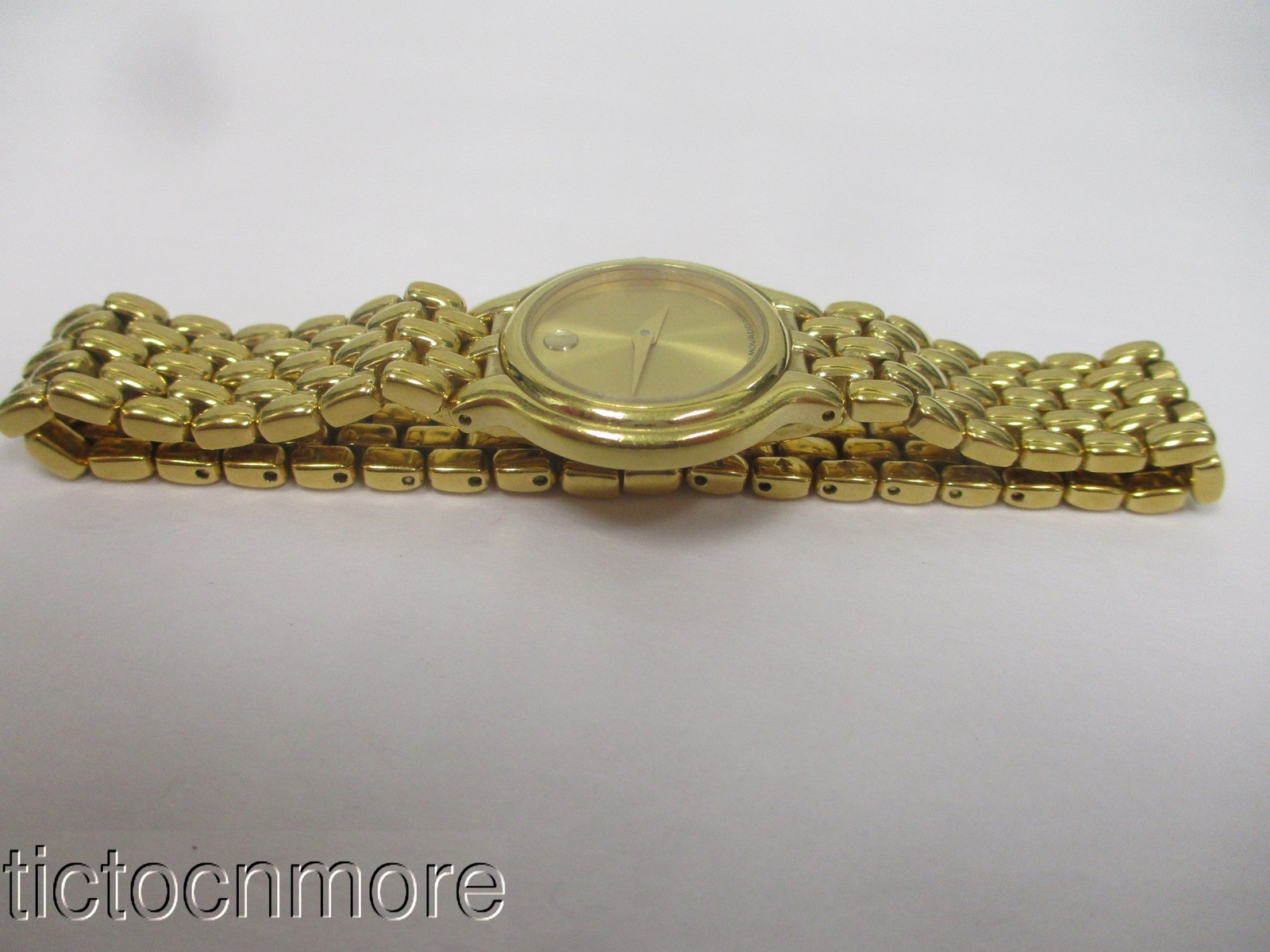 RETRO CLASSIC MUSEUM MOVADO CERTA BRACELET WATCH WORKS GOLDEN DIAL 87.e3.817