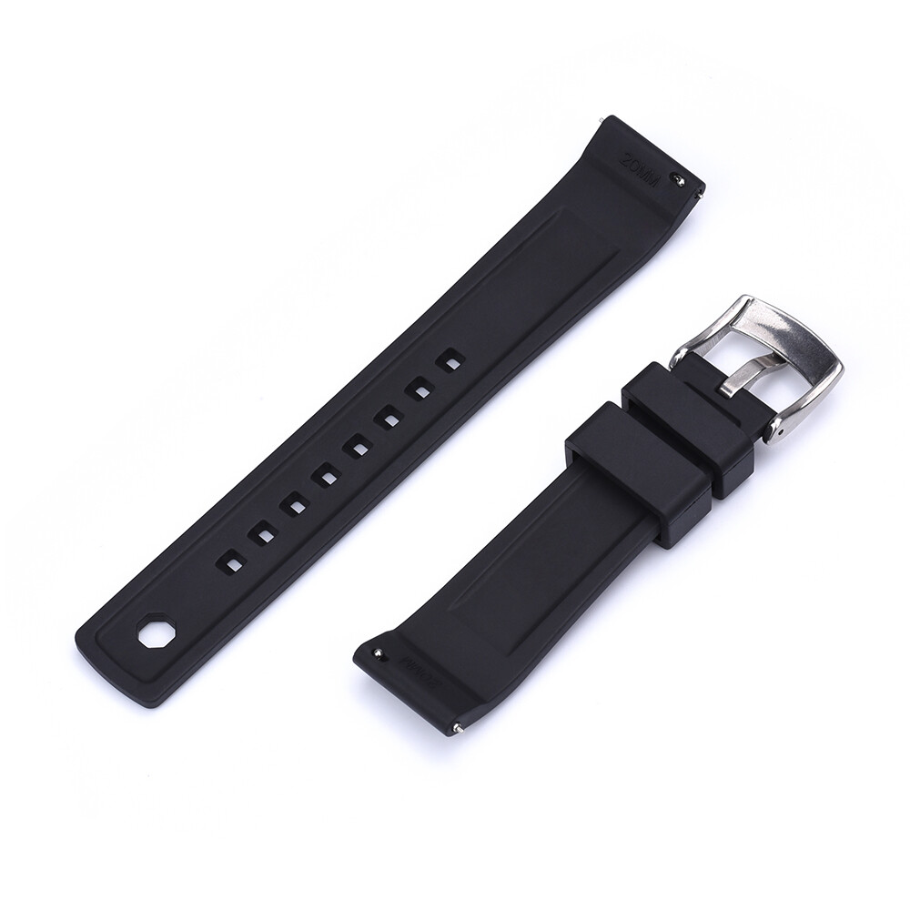 FKM Rubber Summit Style Strap – Quick Release Spring Bars & Locking Keeper