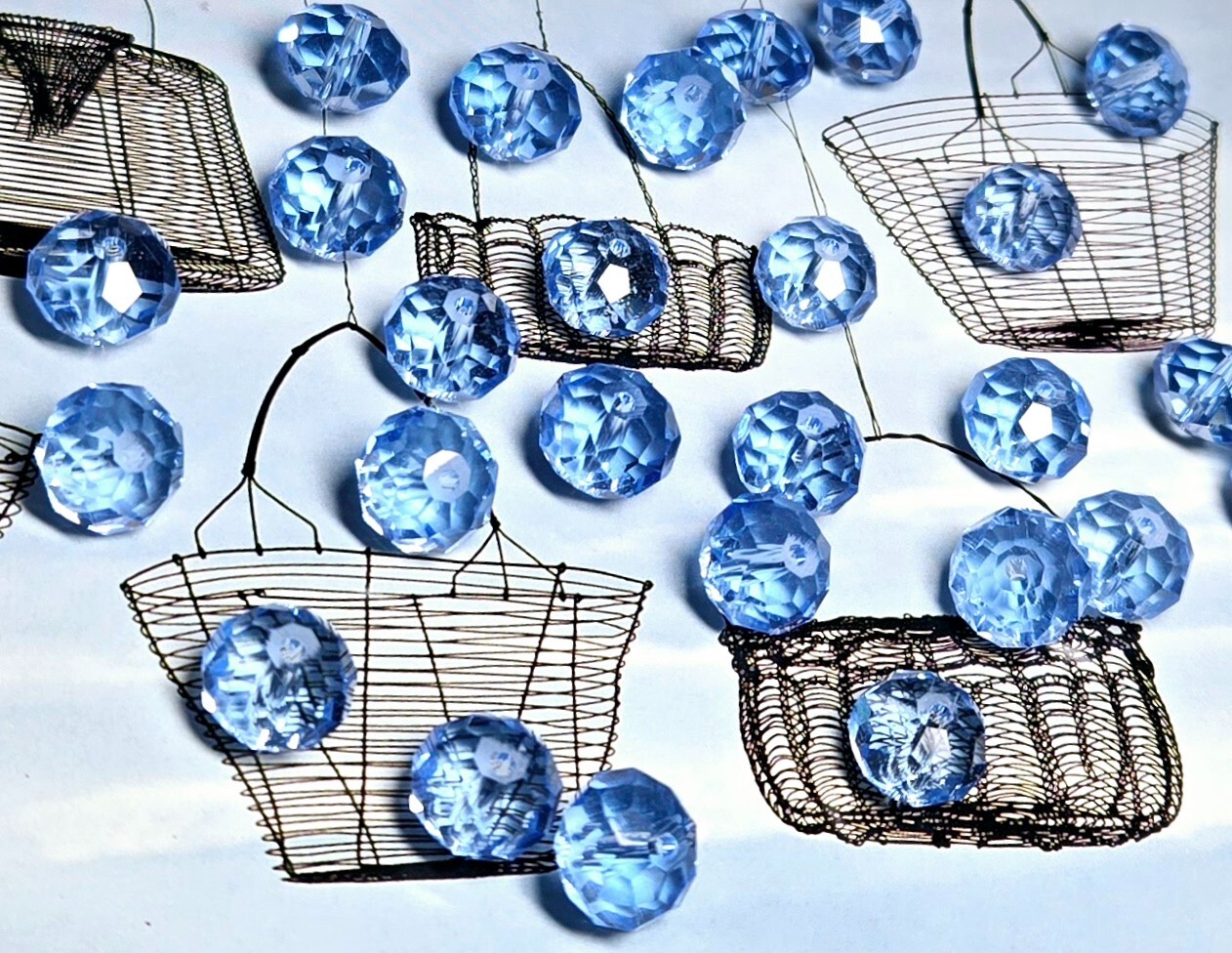 CRYSTAL Beads Bulk Lot DIY Beading TRANSPARENT Mix Colored DIY 8mm 10 lbs