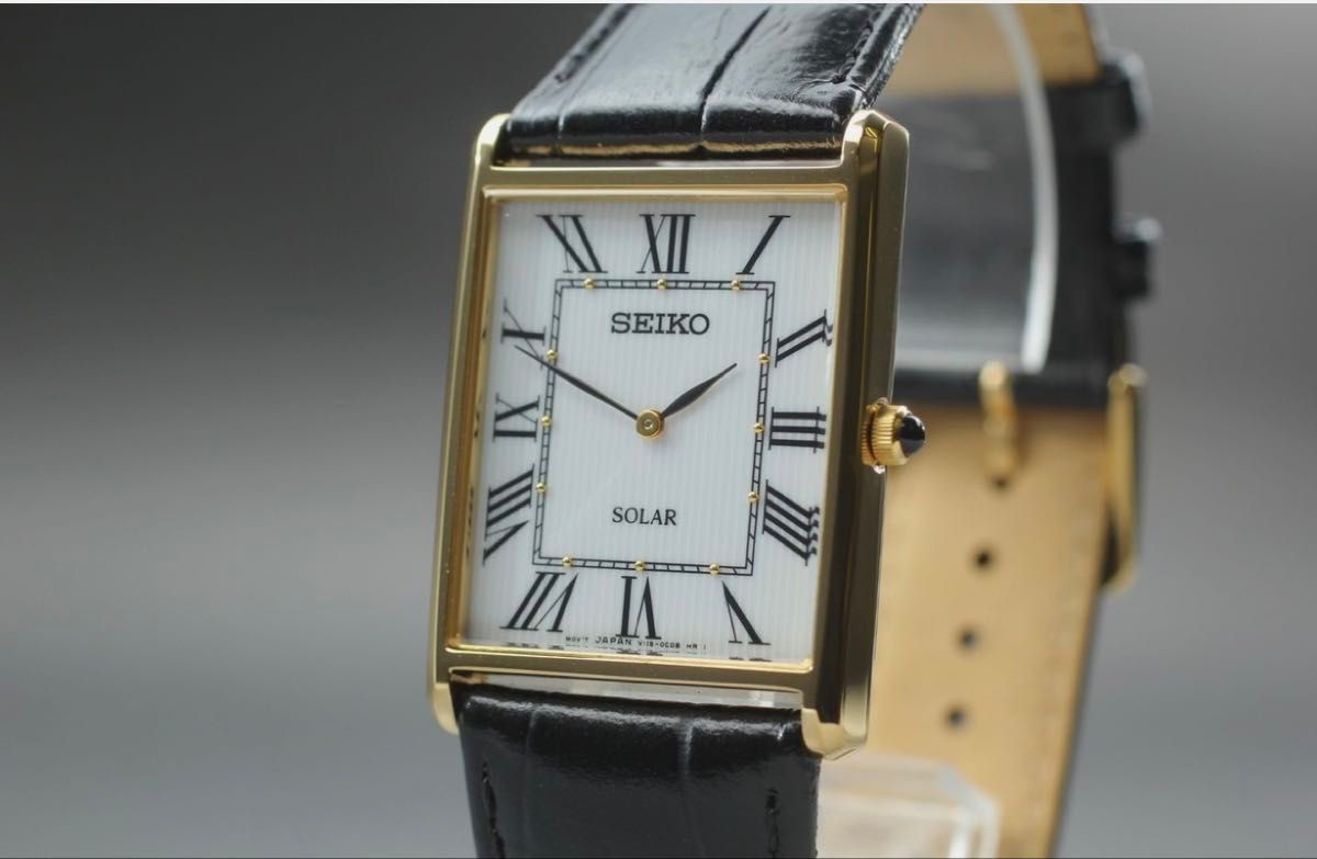 Seiko wristwatch analog display Japanese quartz black watch SUP880 men s