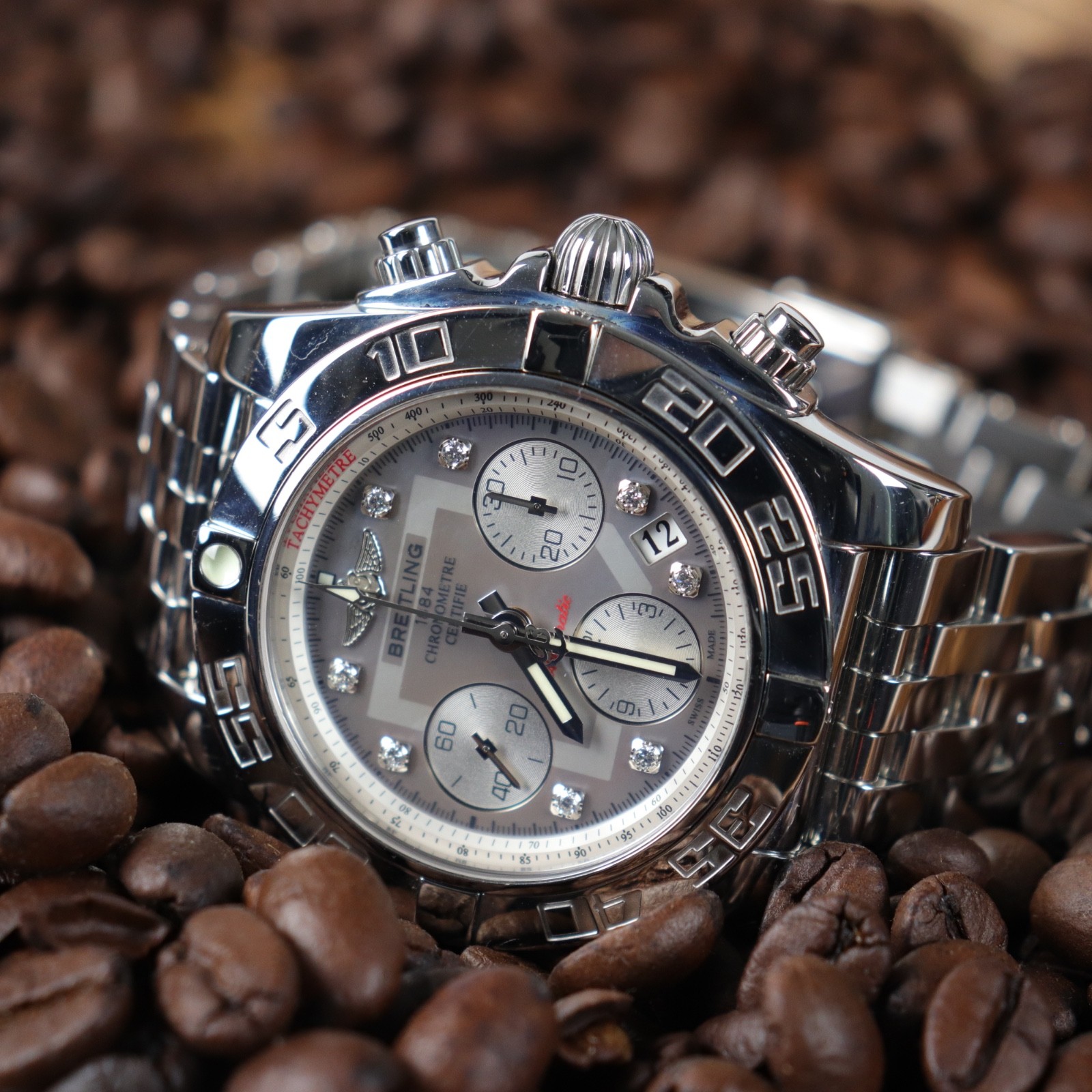 Breitling Chronomat 41 | Mother of Pearl Diamond Dial | 2019 | Ref. AB0140