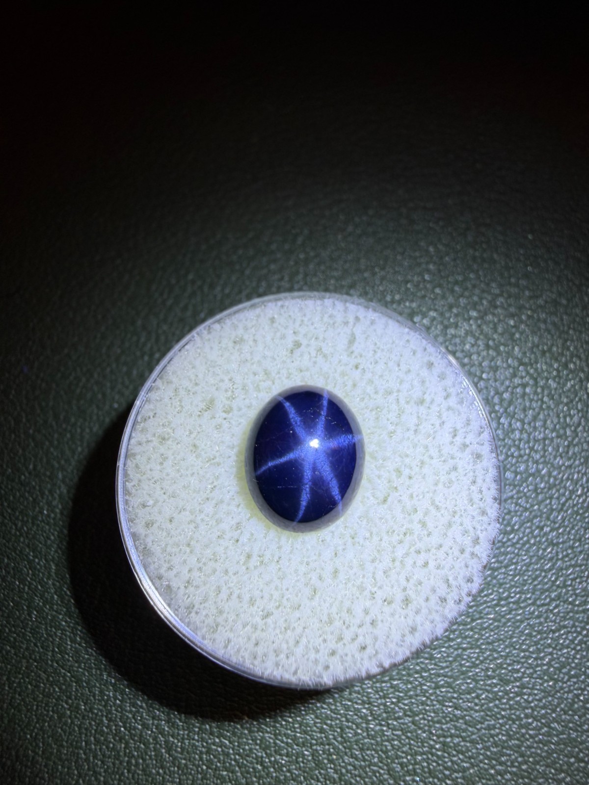 Blue Star Sapphire – Untreated – Asterism – 5.4 ct – 11 x 8 mm