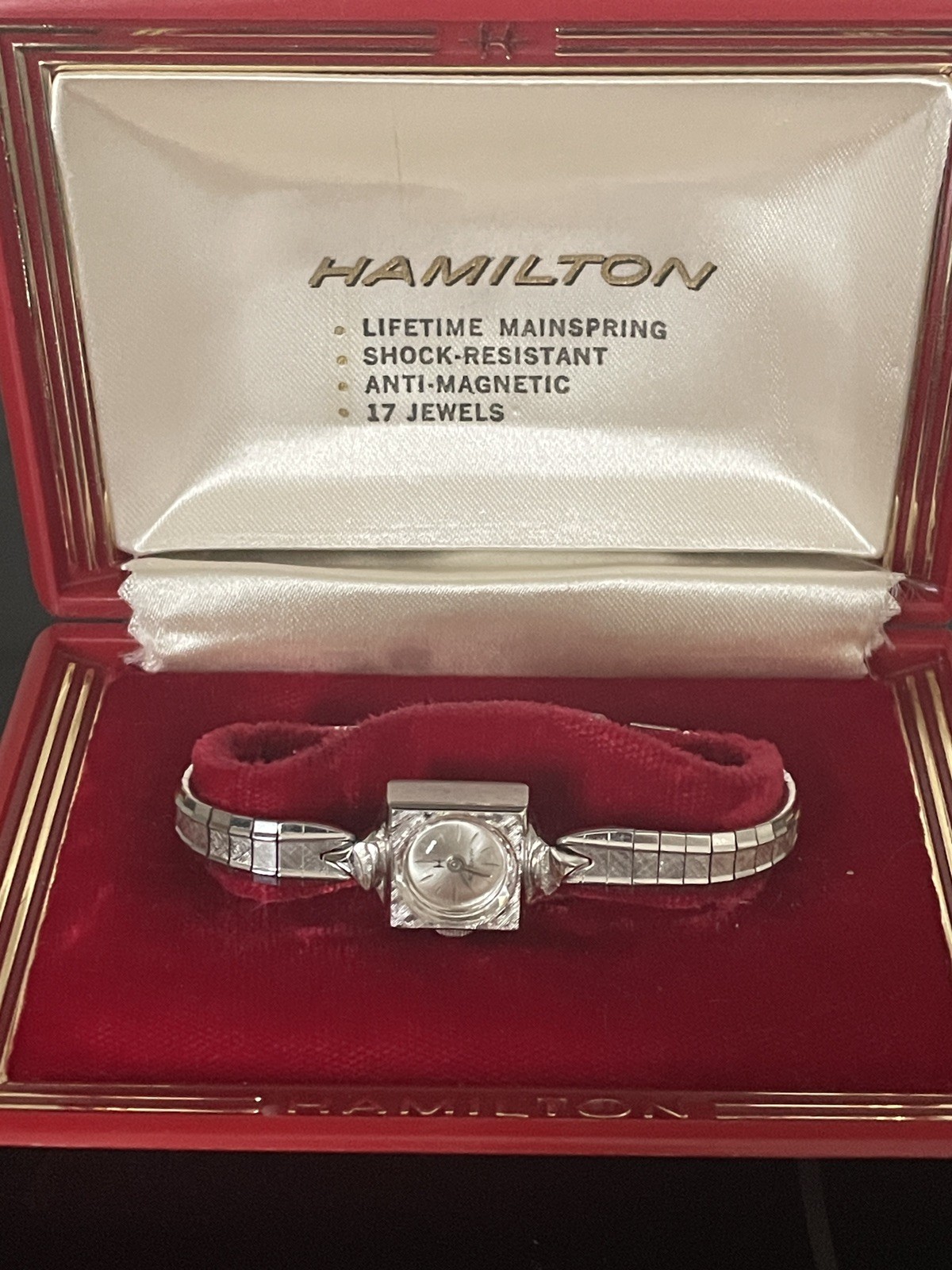 Vtg 1960’s HAMILTON Women’s Mechanical Cocktail Watch 10K RGP