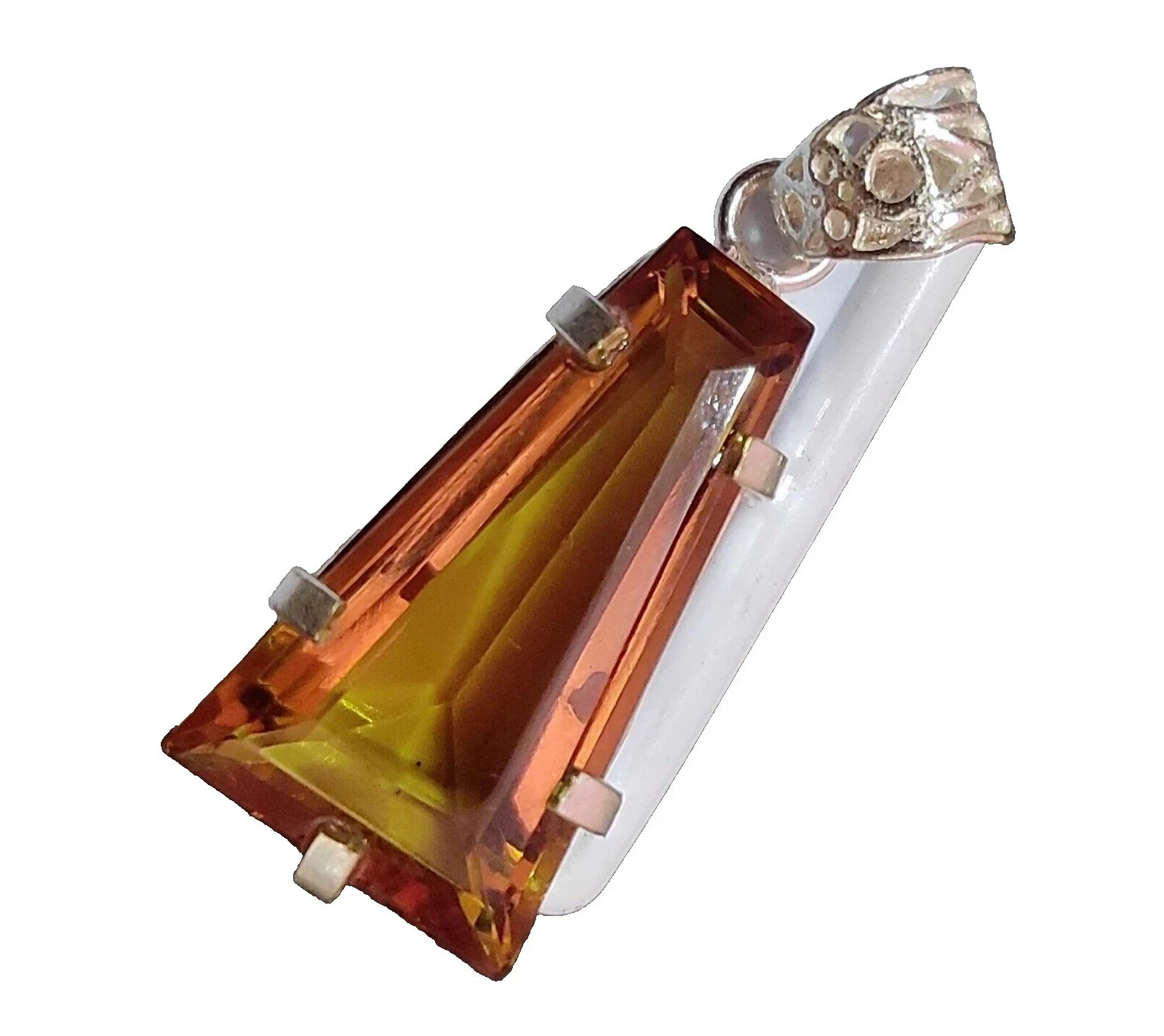 42.80 Ct Color Change Gemstone 925 Solid Silver Natural Alexandrite Pendant AA+