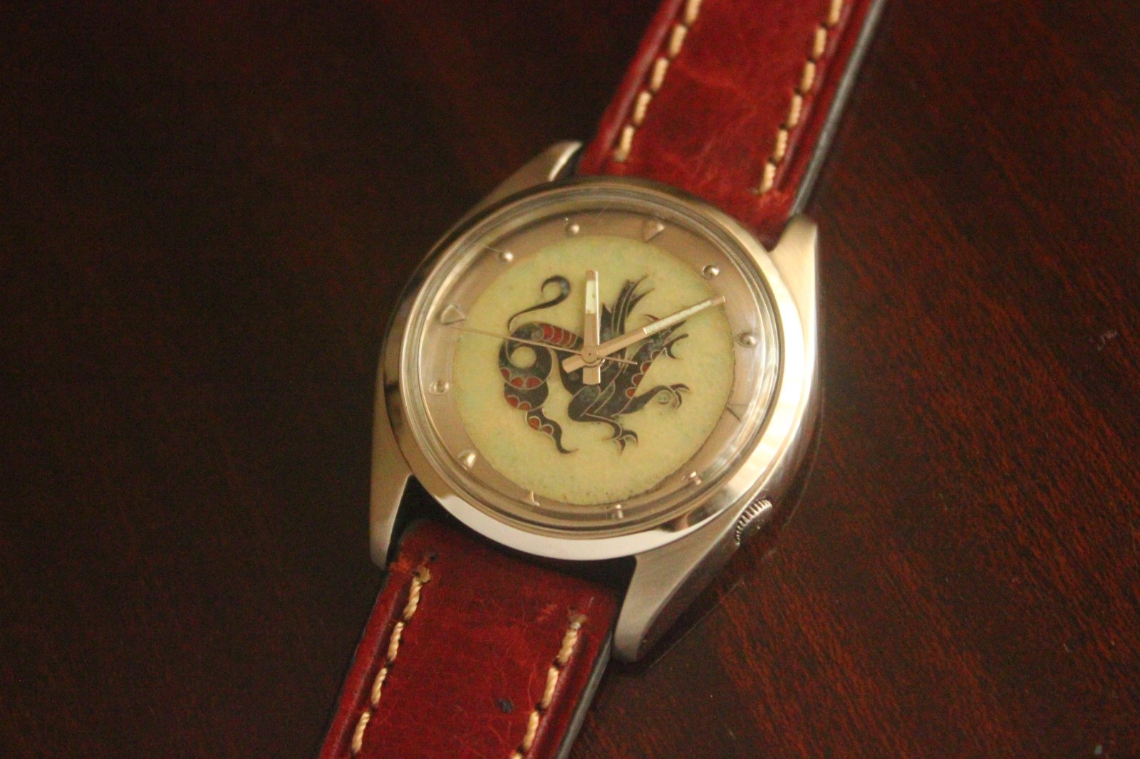 Seiko Custom Enamel Cloisonne watch