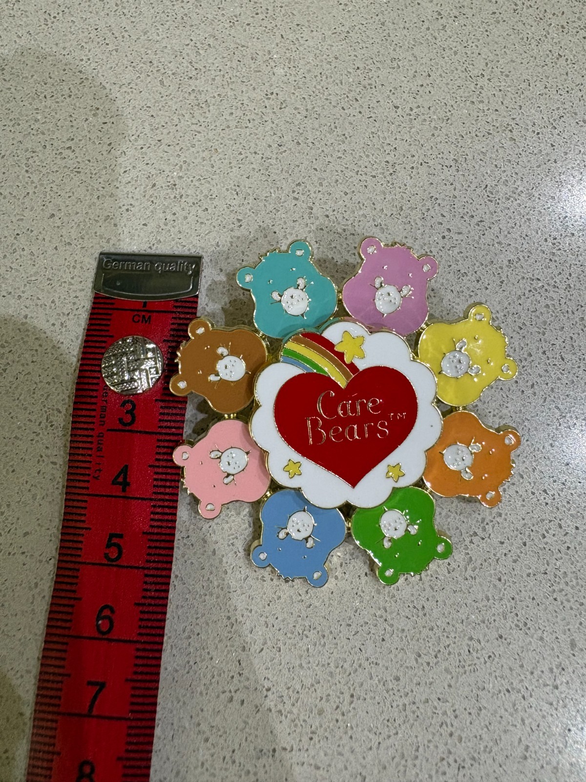 Care Bears Enamel Brooch – Heart Bears – NEW