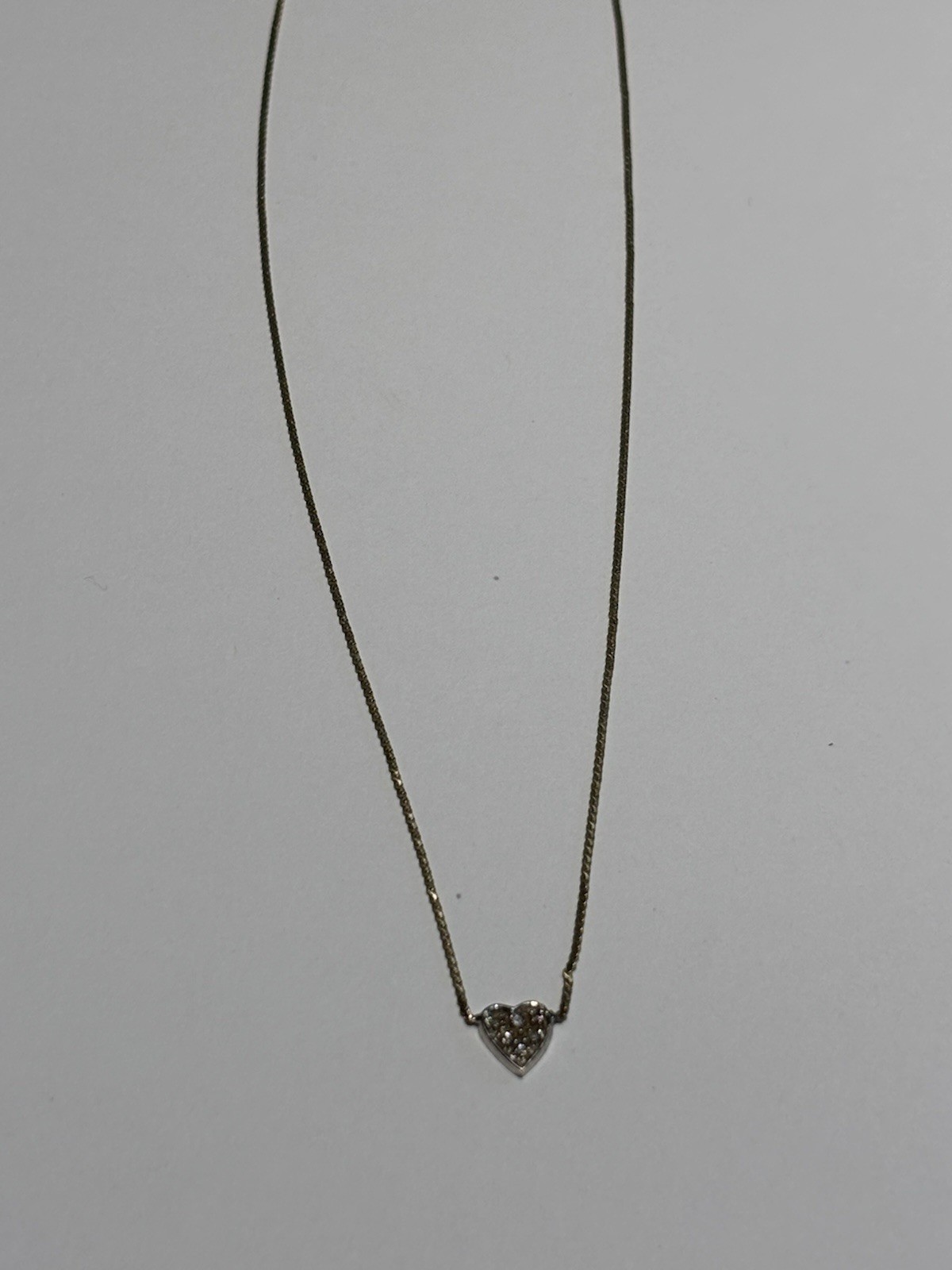 Rare Vintage Italian UnoAErre Diamond Pave 14k Necklace