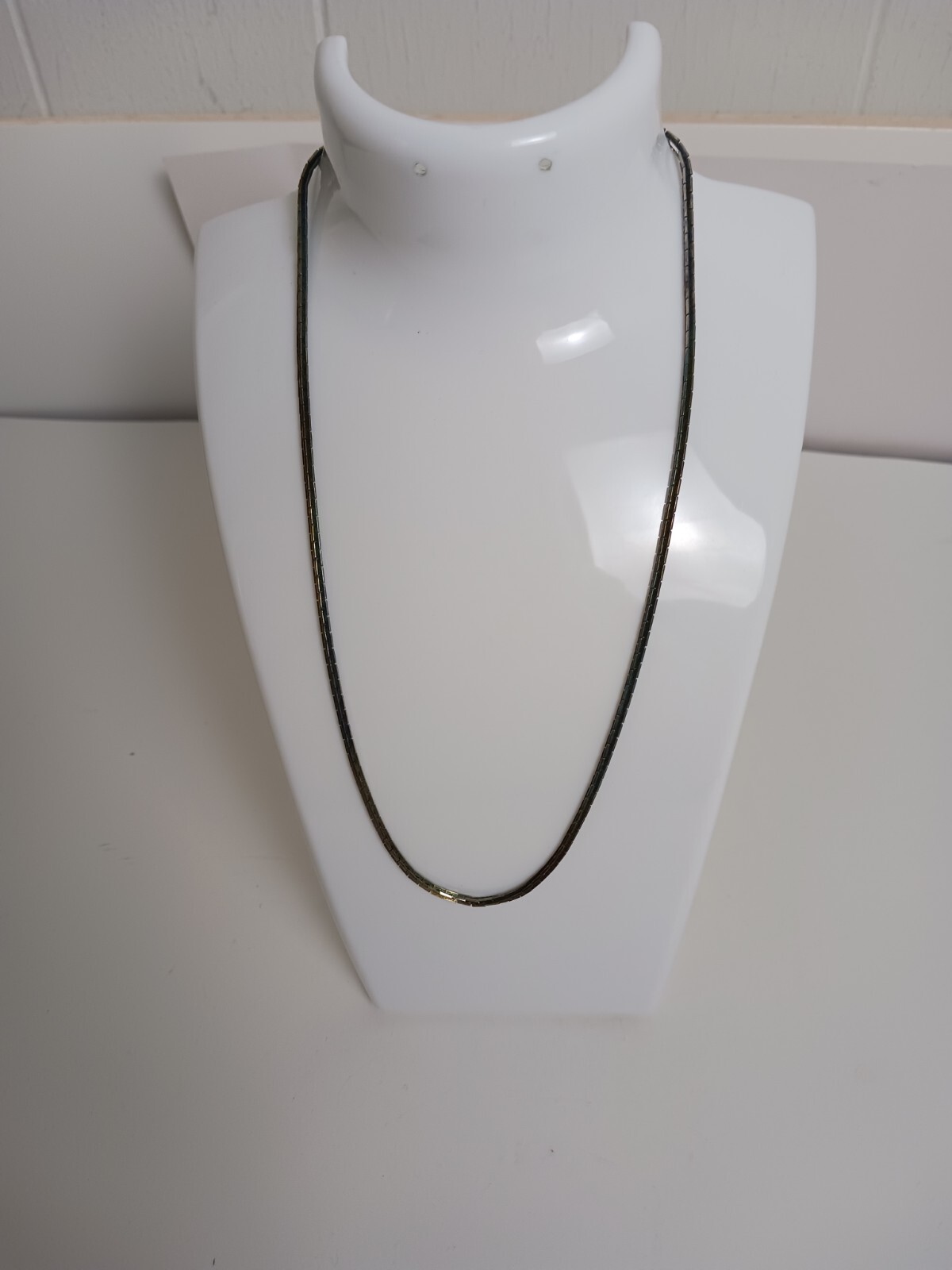 Vintage Silvertone Chain 16″ Marked Korea