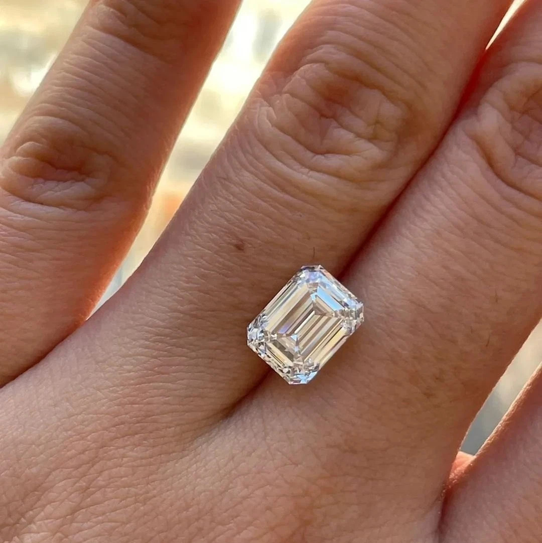 3 Ct Emerald Cut Natural D Color Lab Grown Loose CVD Diamond VVS1 Certified