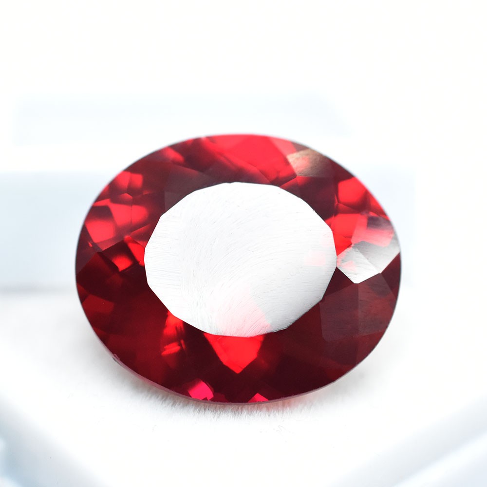 Natural Red Ruby 23.15 Ct CERTIFIED Oval Cut Loose Gemstone For Jewelry Making