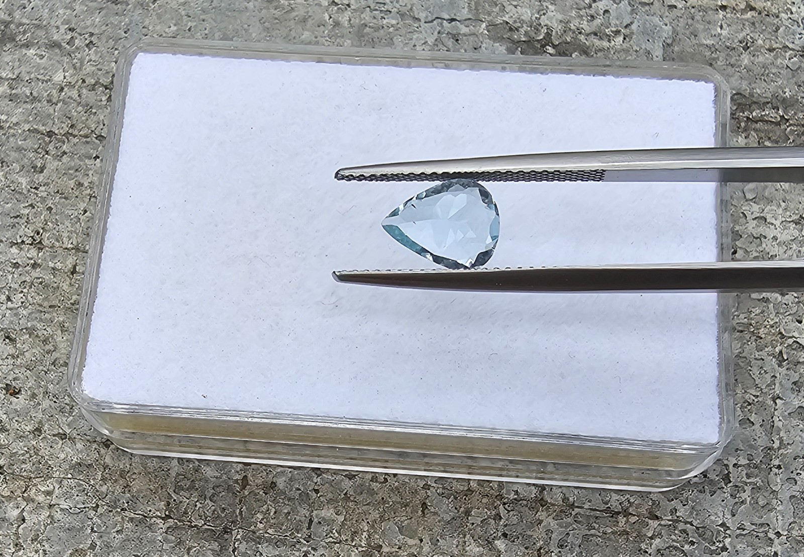 Aquamarine 8.9×6.9mm Pear Shape Loose Gemstone!