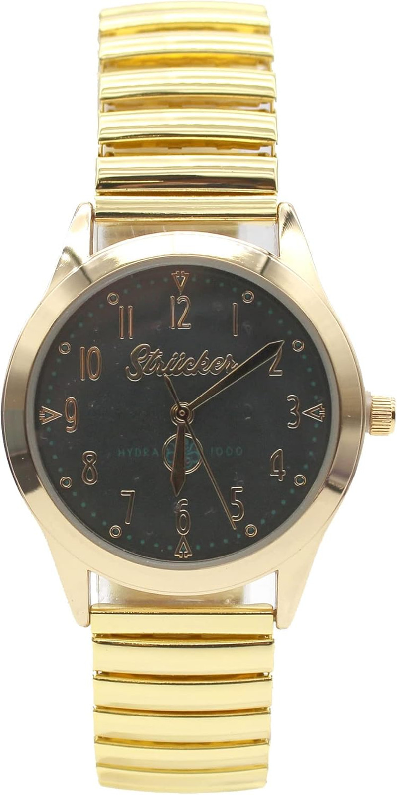Kids Wandavision Analog Quartz Wrist Watch with Small Face, Gold Accents for Adu