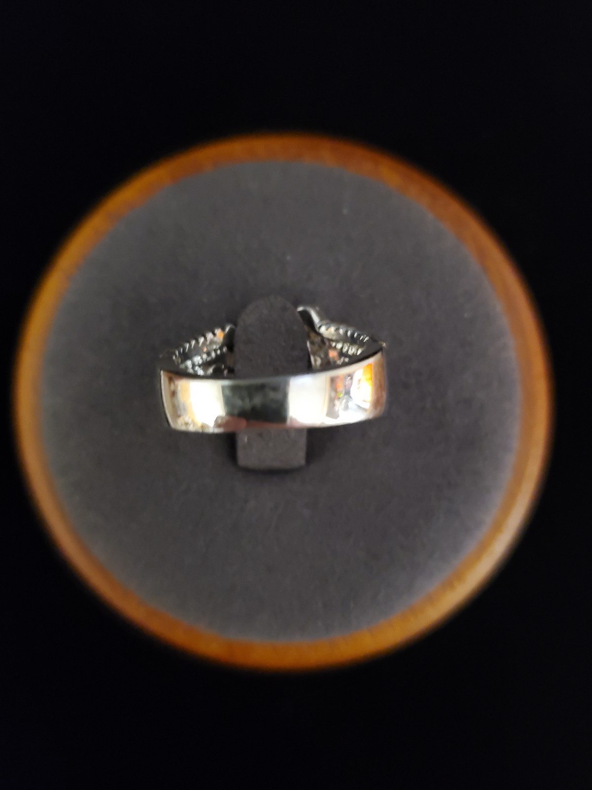 New RSC Covenant Silver Plated Hematite Horse Shoe Ring Size 6 Women’s Gift
