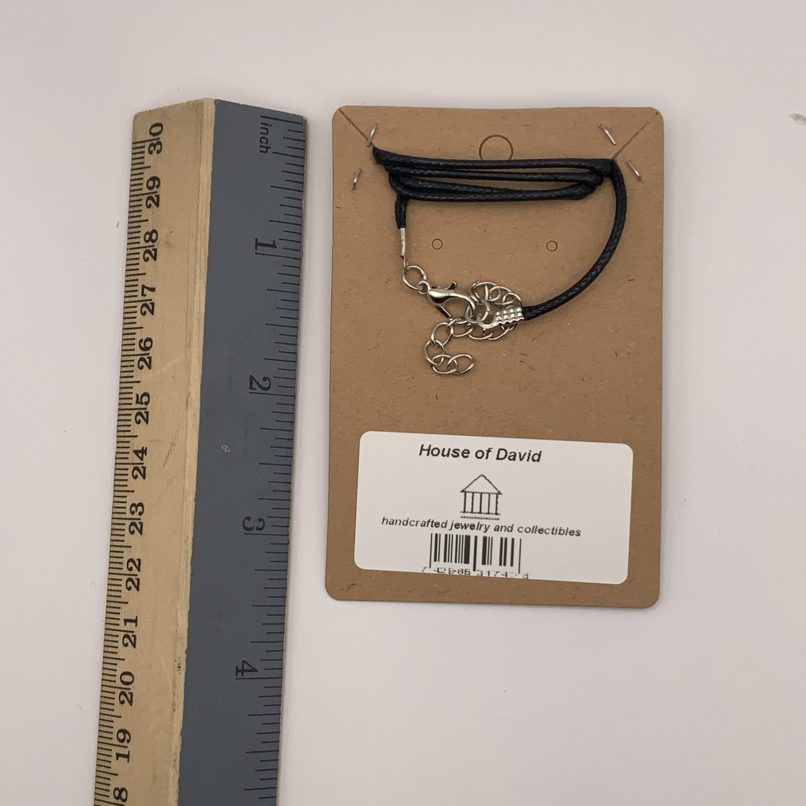 House Of David Handmade Cross Necklace Translucent Pearl
