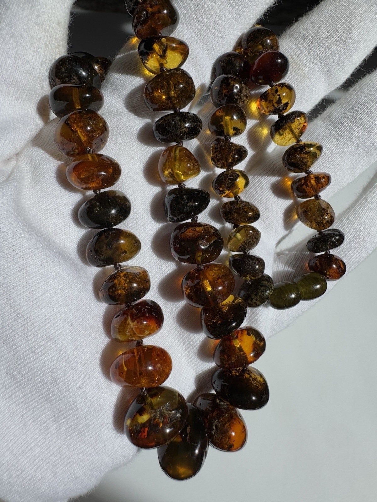 Natural Baltic Amber Necklace Natural Inclusions 33.1g 51cm