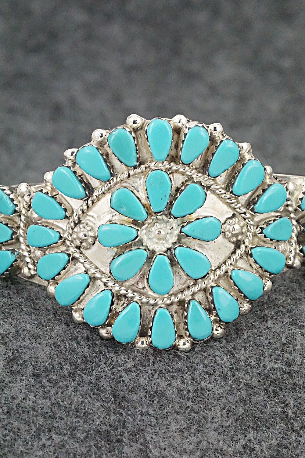 Turquoise & Sterling Silver Bracelet – Evangeline Tsabetsaye