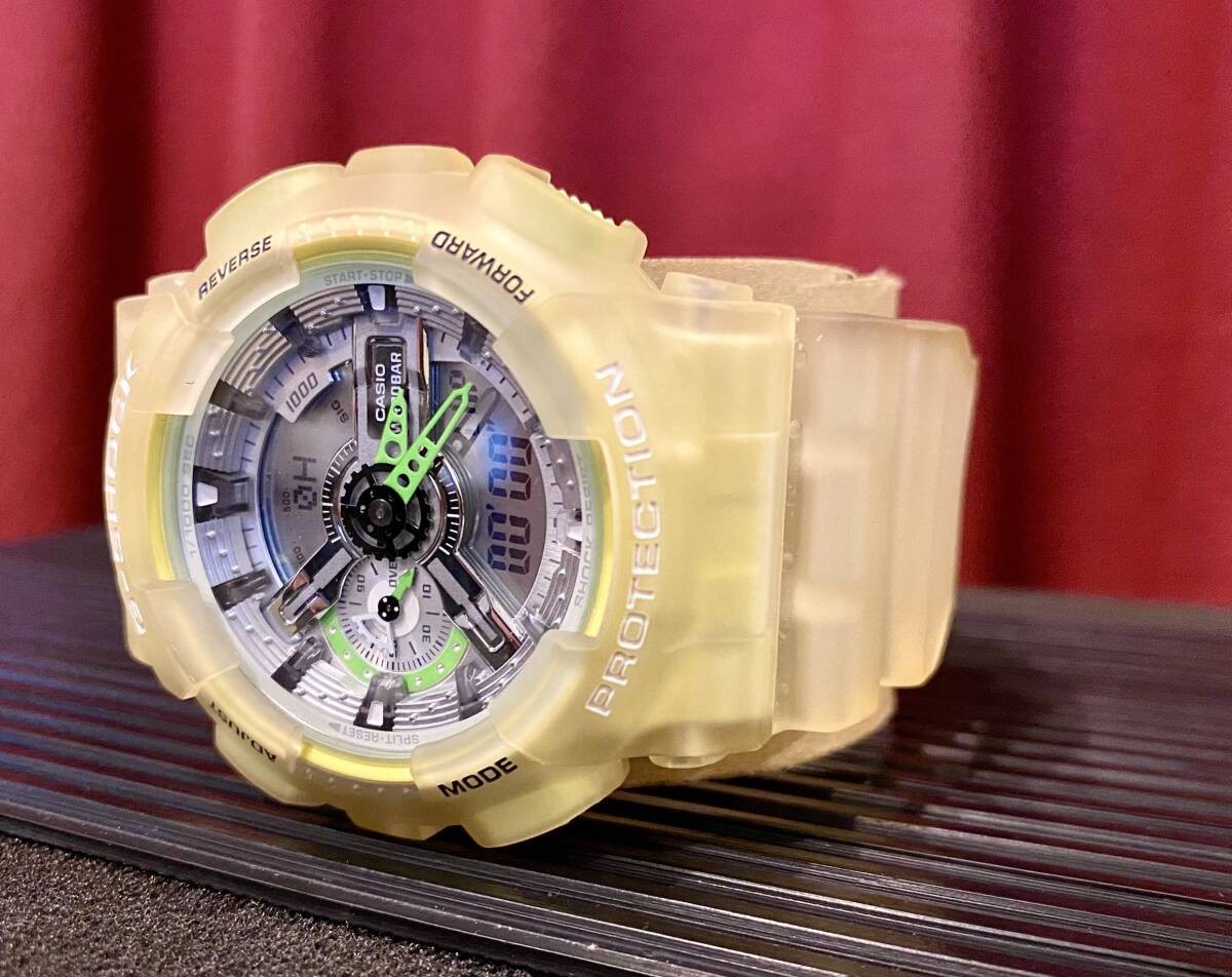 () CASIO G SHOCK GA 110LS Skeleton Yellow 2020 MODEL G Shock Quartz CASIO