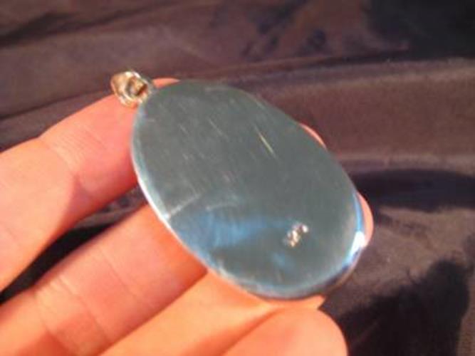 925 Silver African Turban Shell pendant Thailand jewelry N 2977