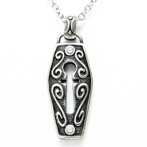 Unlock Necklace Keyhole Pendant with Cubic Zirconia Jewelry By Controse