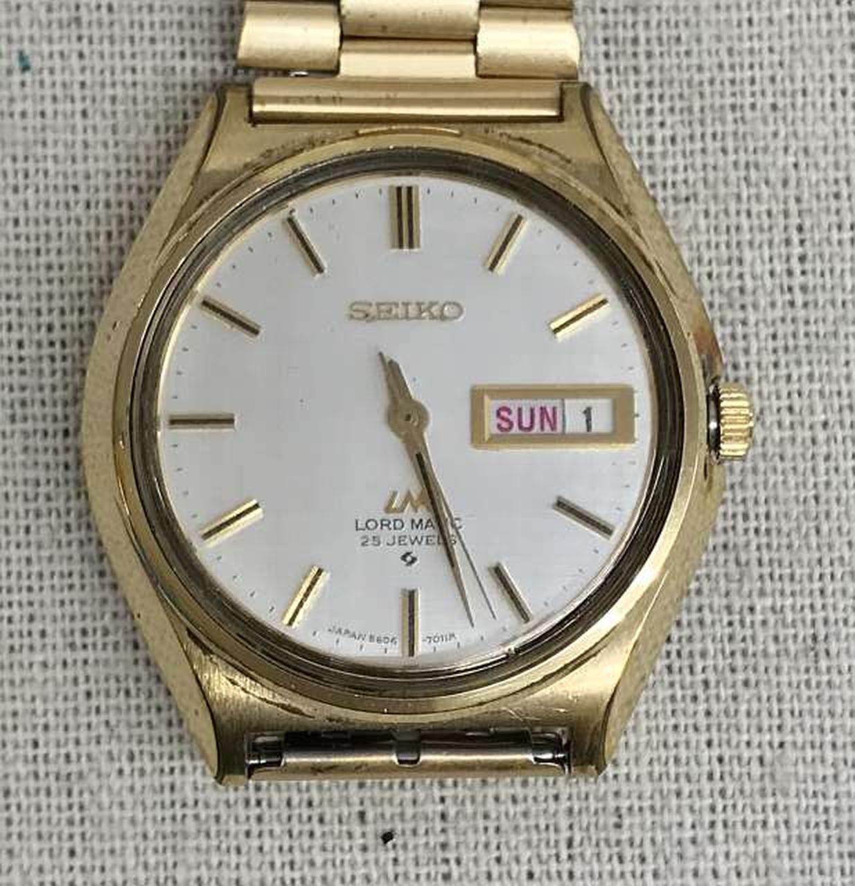 SEIKO 5606-7010 LORD MATIC Automatic Watch Wristwatch Works Men 8570