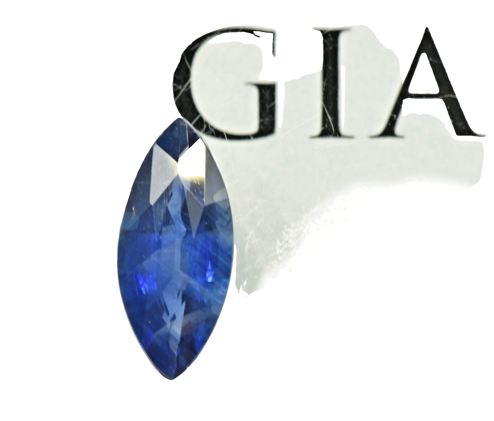 G I A Certified 1.83 ct. Natural Blue Sapphire Loose Marquise