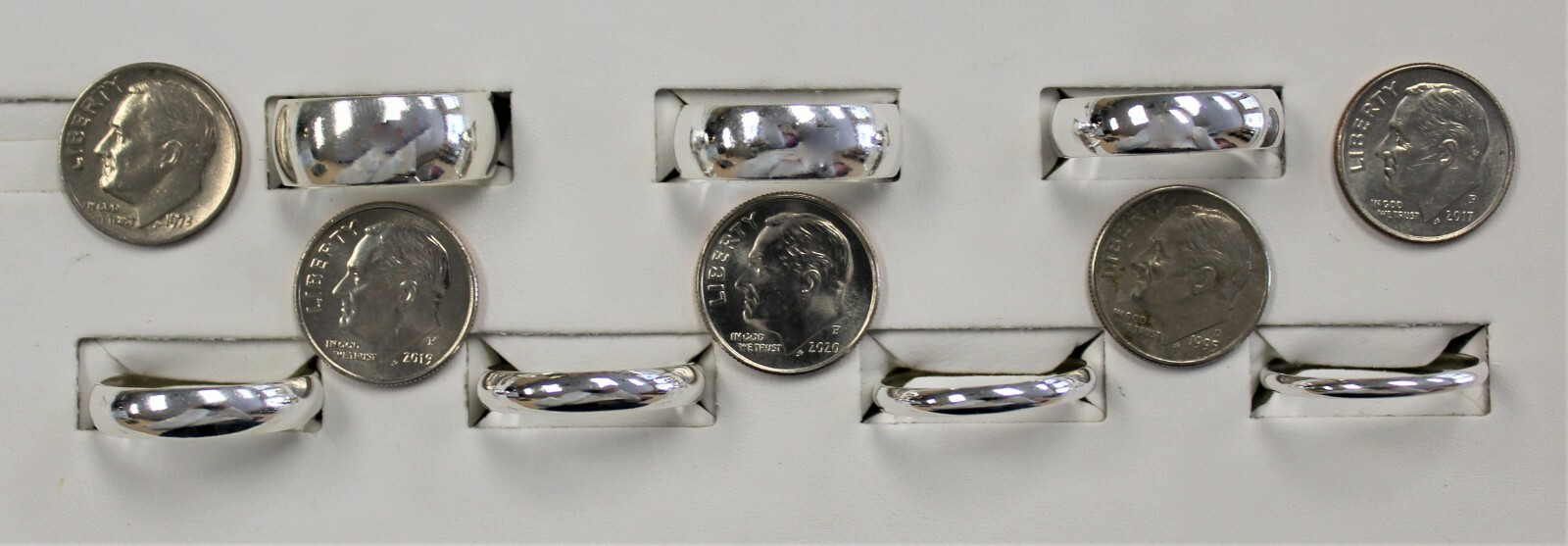 925 Sterling Silver Plain Band Rings 2mm-10mm Sizes 5-12