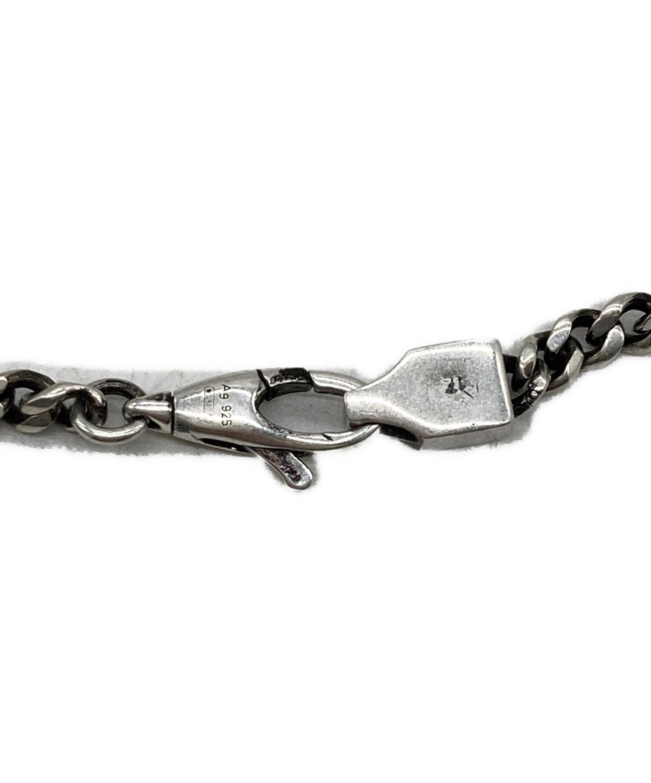 Gucci Interlocking G Sterling Silver 925 Curb Link Bracelet for Men 6.3 in