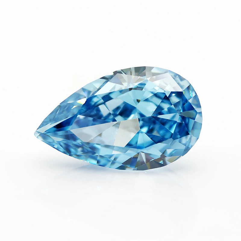 Top Colors Pear Crushed Ice Cut Cubic Zirconia 5A 10-50pcs Factory Directly Sale