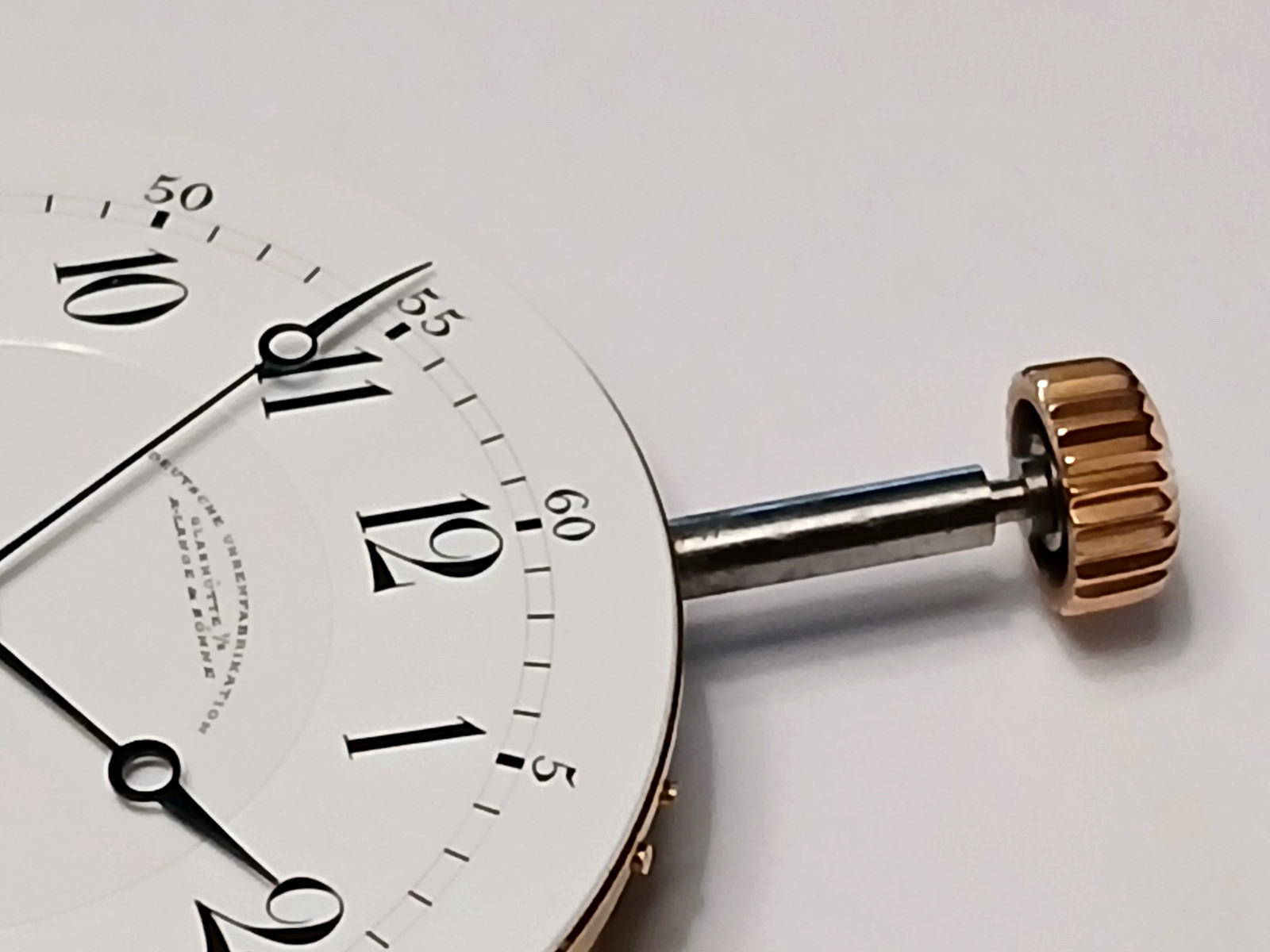 Stunning! “Rare” A Lange & Sohne 44mm DS Dial pocket watch movement. Runs!