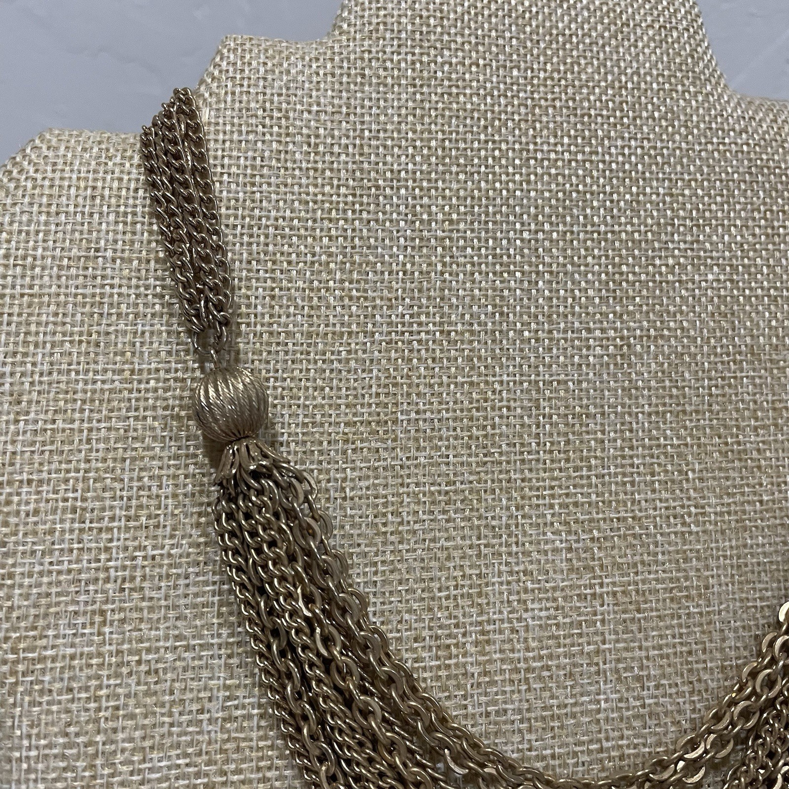 Vintage Multi-chain Gold Chain Choker Necklace With Clasp