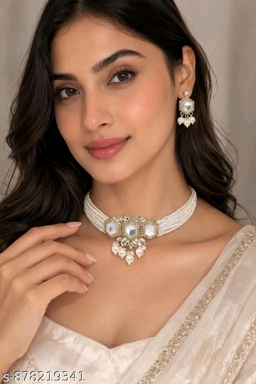 Indian Bollywood Designer Gold Plated Necklace Earring Jewellery Set