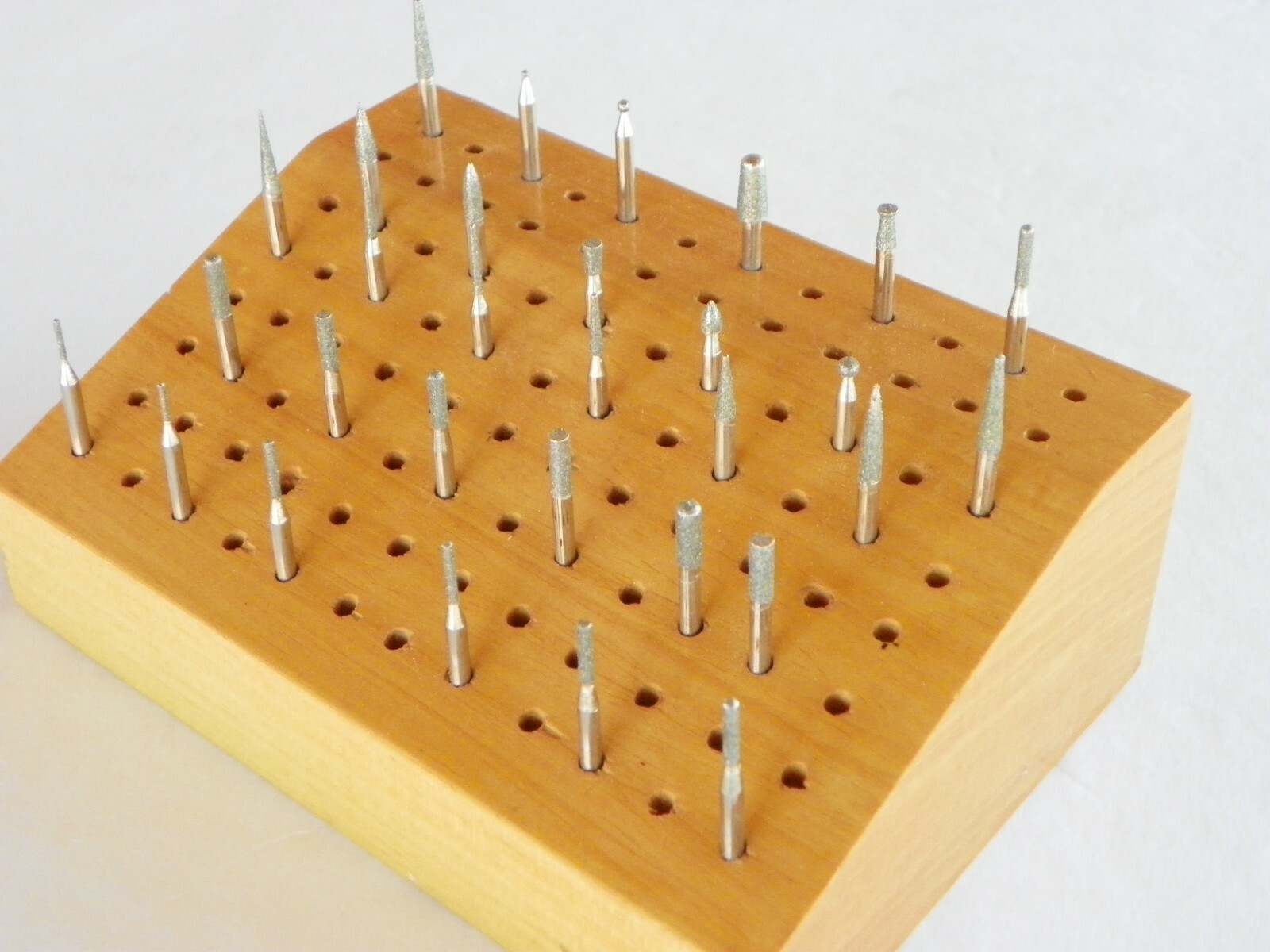 30-pc. Diamond Bur Assortment Set And OPTIONAL Wood Bur Stand