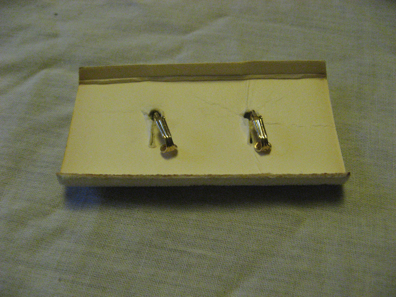 Westinghouse Gold Tone Clip On Earrings 10 Years With Westinghouse in Box