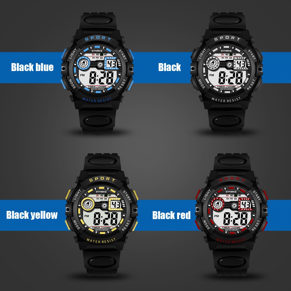 Boys Digital Watch Waterproof Sports LED Watches with Alarm Kids Wrist Watches