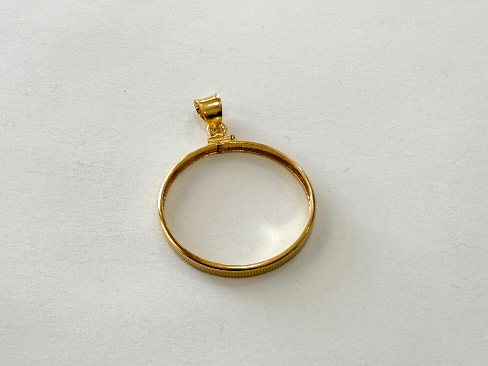 Authentic 14k Gold Filled Screw Top Bezel with Coin Edge 6 Sizes