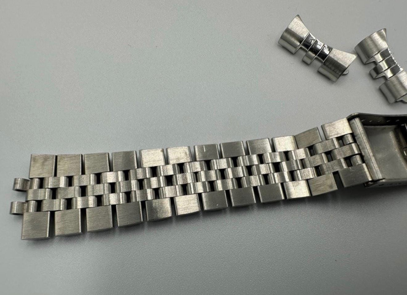 For 20mm RLX Datejust Jubilee Silver Steel Watch Strap Bracelet