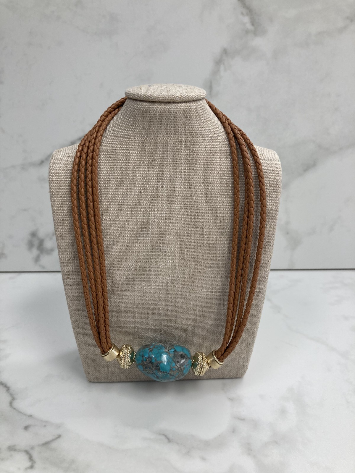 Clara Williams Large Dark Turquoise Nugget Centerpiece