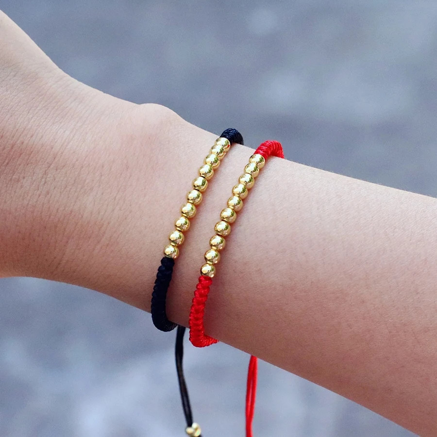 Red String Bracelet Handmade Braided Adjustable Friendship Knot Jewelry
