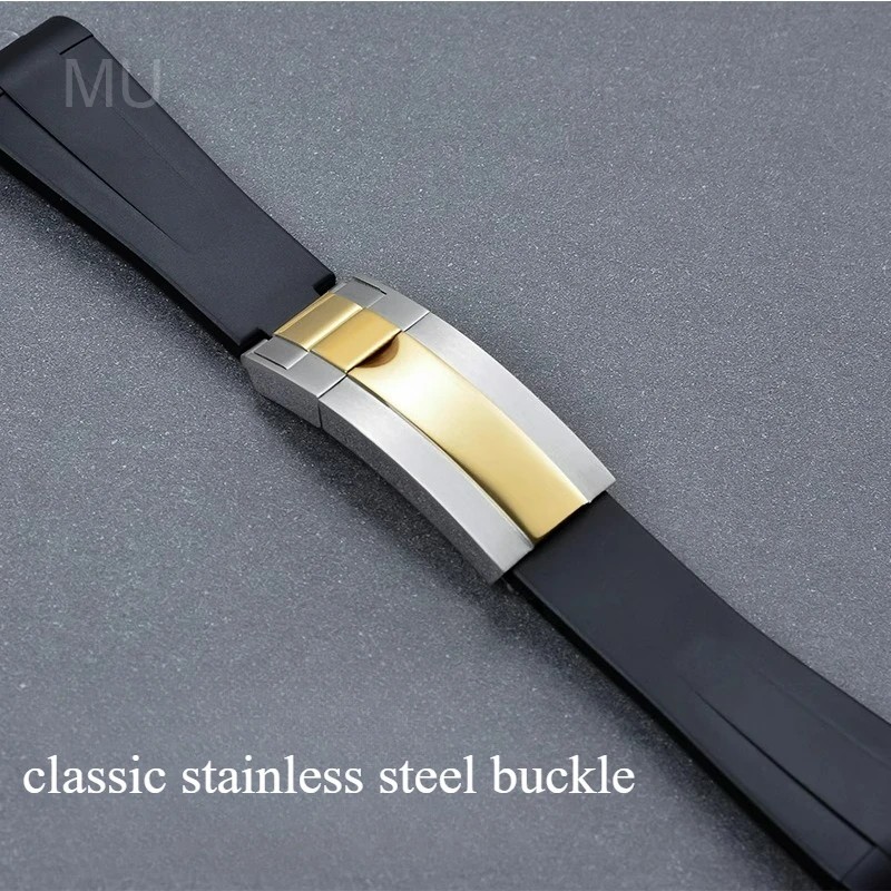 Silicone Curved End Watch Strap 20mm Replacement Band Waterproof Sport Wristband