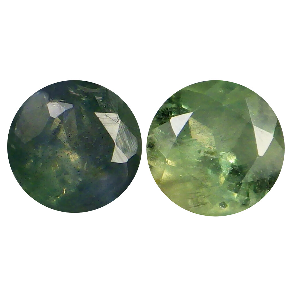 0.36 ct (2pcs) World class MATCHING PAIR Round Shape (4 x 3 mm) Alexandrite