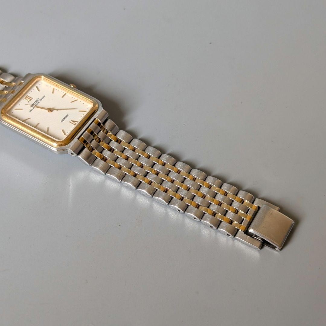 Seiko Session Square Men’s Quartz Watch 8N41 Battery Replaced Used SA722