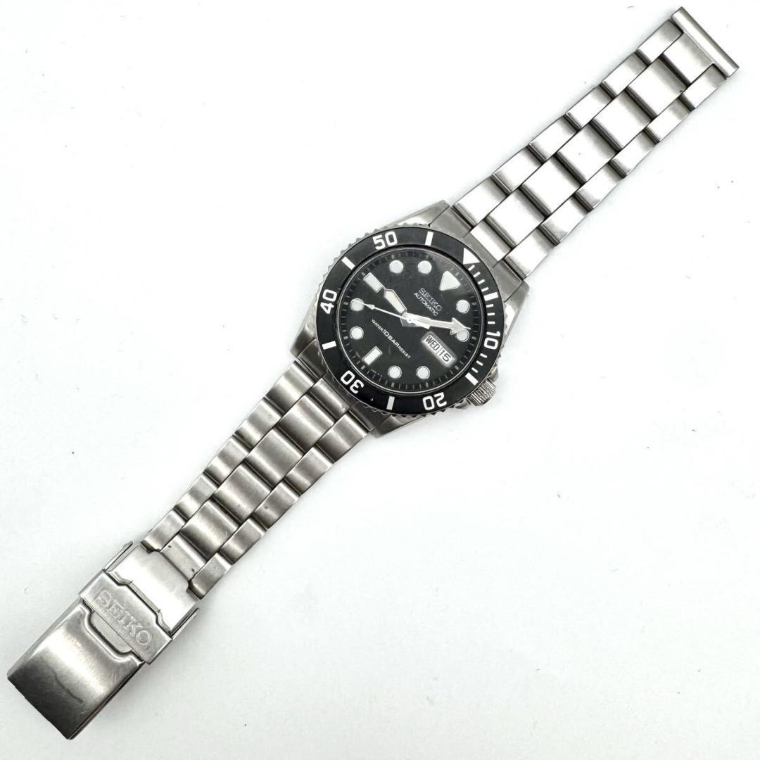 Seiko 7S26-0040 Diver SKX Automatic Men’s Watch Silver Black Dial