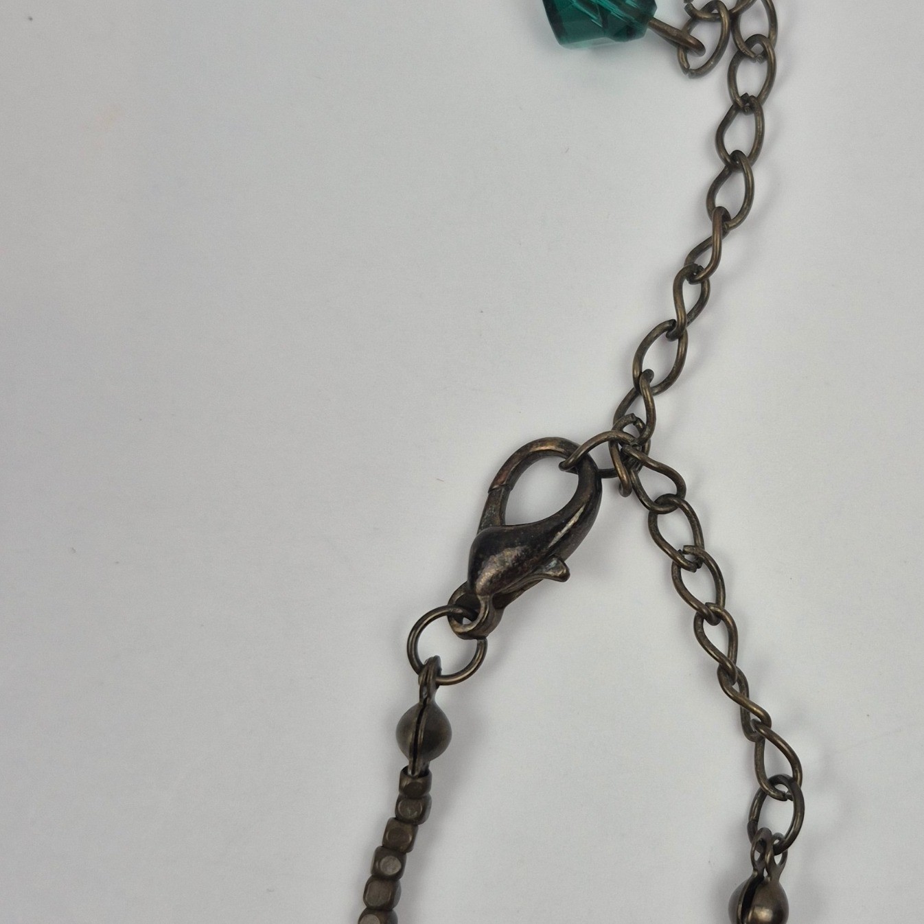 Boho Beaded Necklace 16-19″ Colorful Statement Jewelry Faux Turquoise Layering
