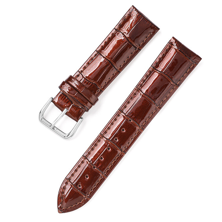 High Quality alligator grain really Leather Watch Strap Band 12/14/16/18/20/22mm