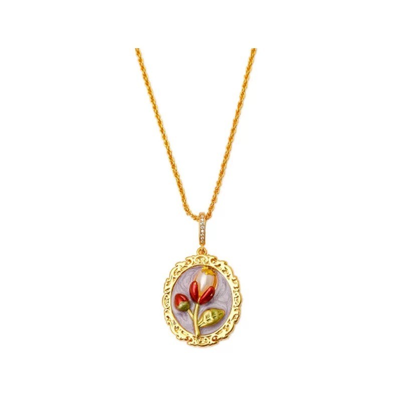 Necklace Monet oil painting series- G