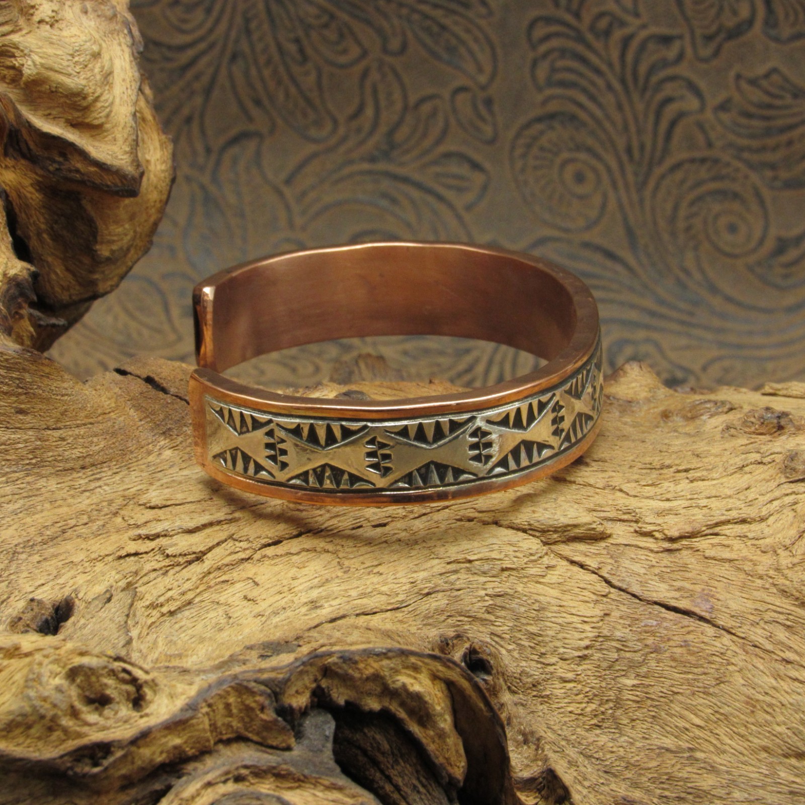 Artisan Sterling Silver/Copper Cuff Bracelet