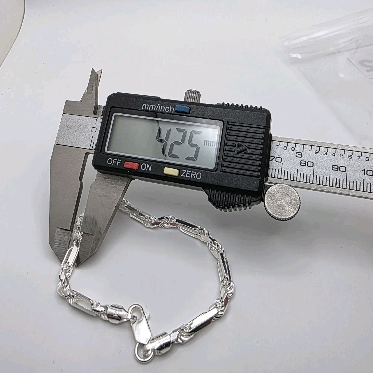 New Italy 925 Sterling Silver Figarope Milano Bracelet Fits 6.5″Wrist 10.4g