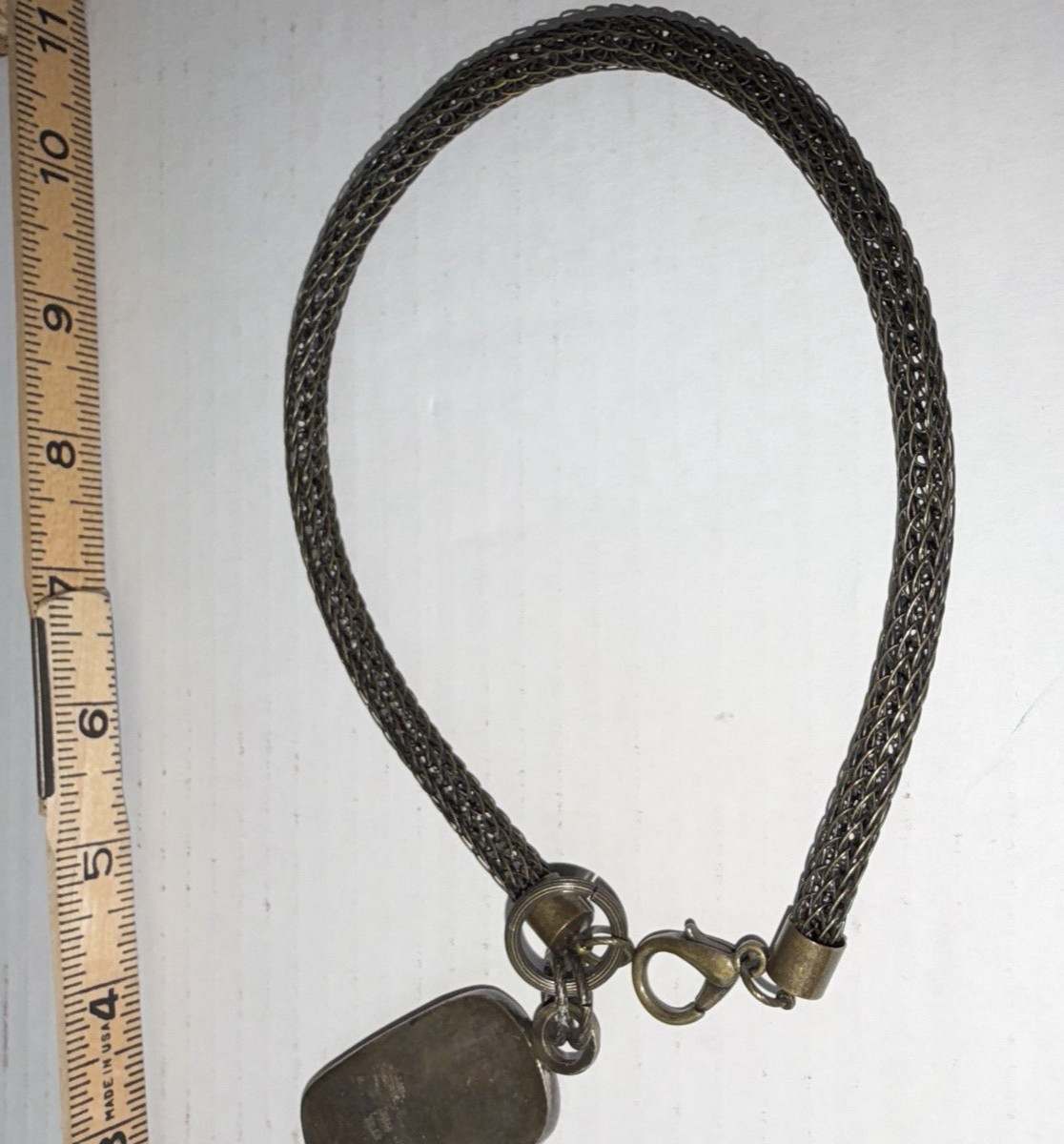 Vinge Janice Lee Ripley 2″ Dyed Yak? Pendant JLR 925 stamped Necklace