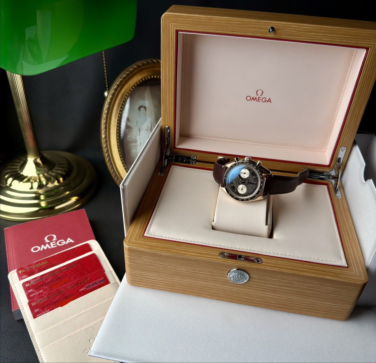 2023 Omega Speedmaster Chronoscope 329.92.43.51.10.001 43MM Bronze Gold B/p